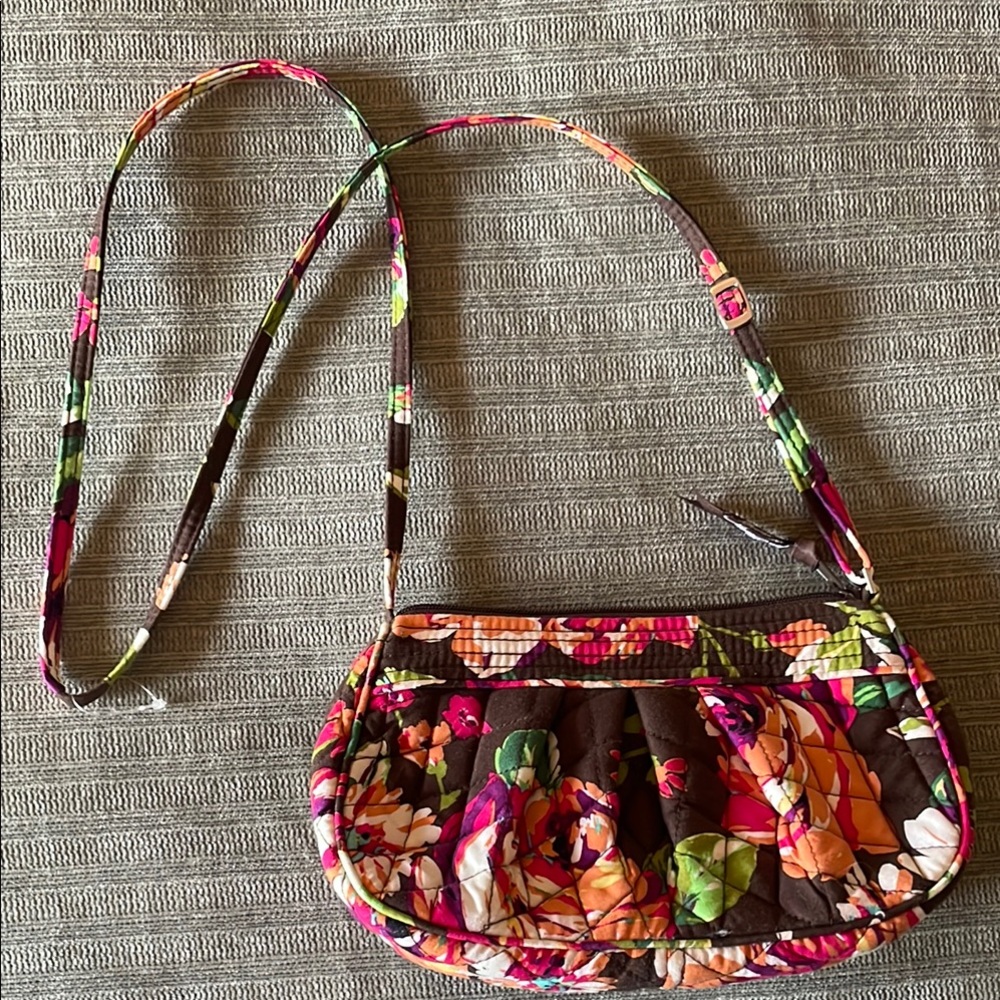 Floral Quilted Crossbody Bag